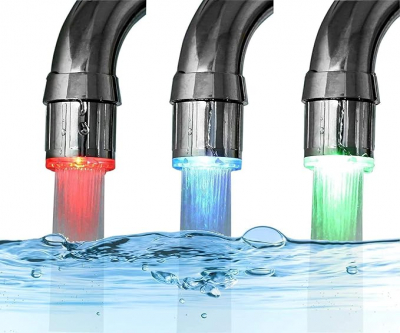 Farbenfroher LED-Wasserhahn